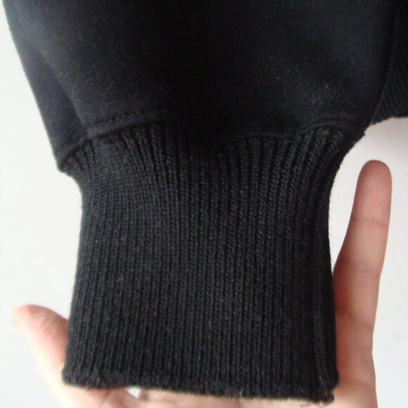 NWT Karl Lagerfeld Paris Pin Sweatshirt Women's Black Fleece, Size M - Picture 9 of 13